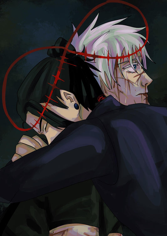 Sorcerer Gojo and Geto art print