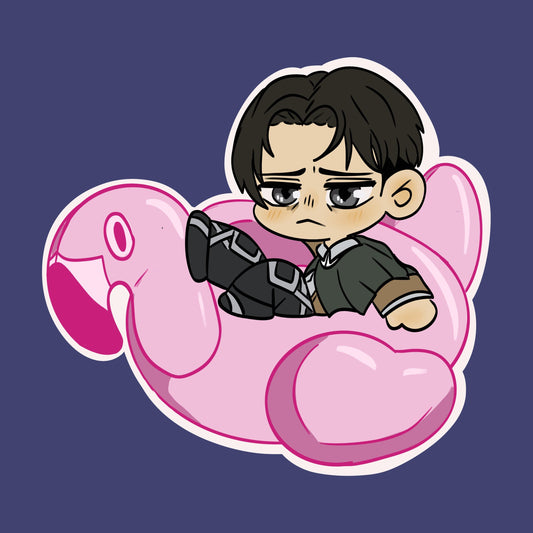 Veteran Levi Pool Chibi Sticker