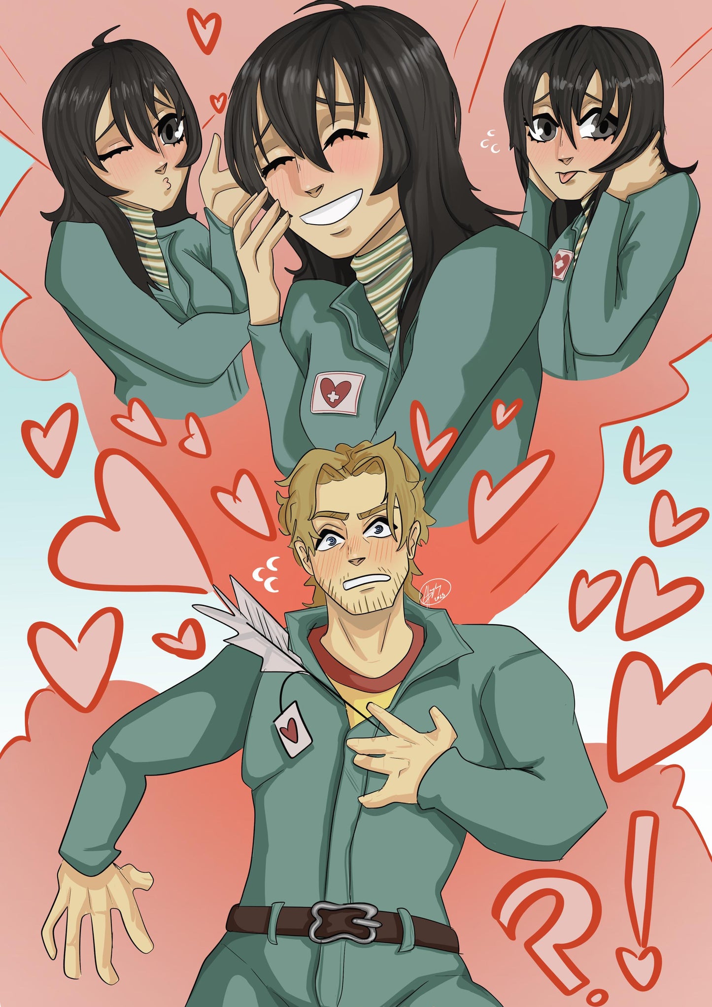 Mouthwashing Curly and Anya Print