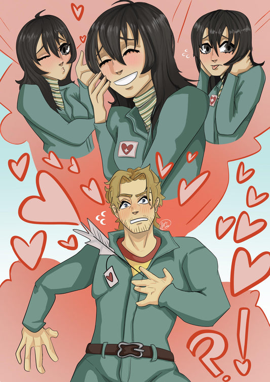 Mouthwashing Curly and Anya Print