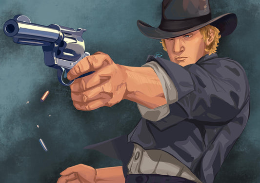 Mouthwashing Cowboy Curly inspired Print