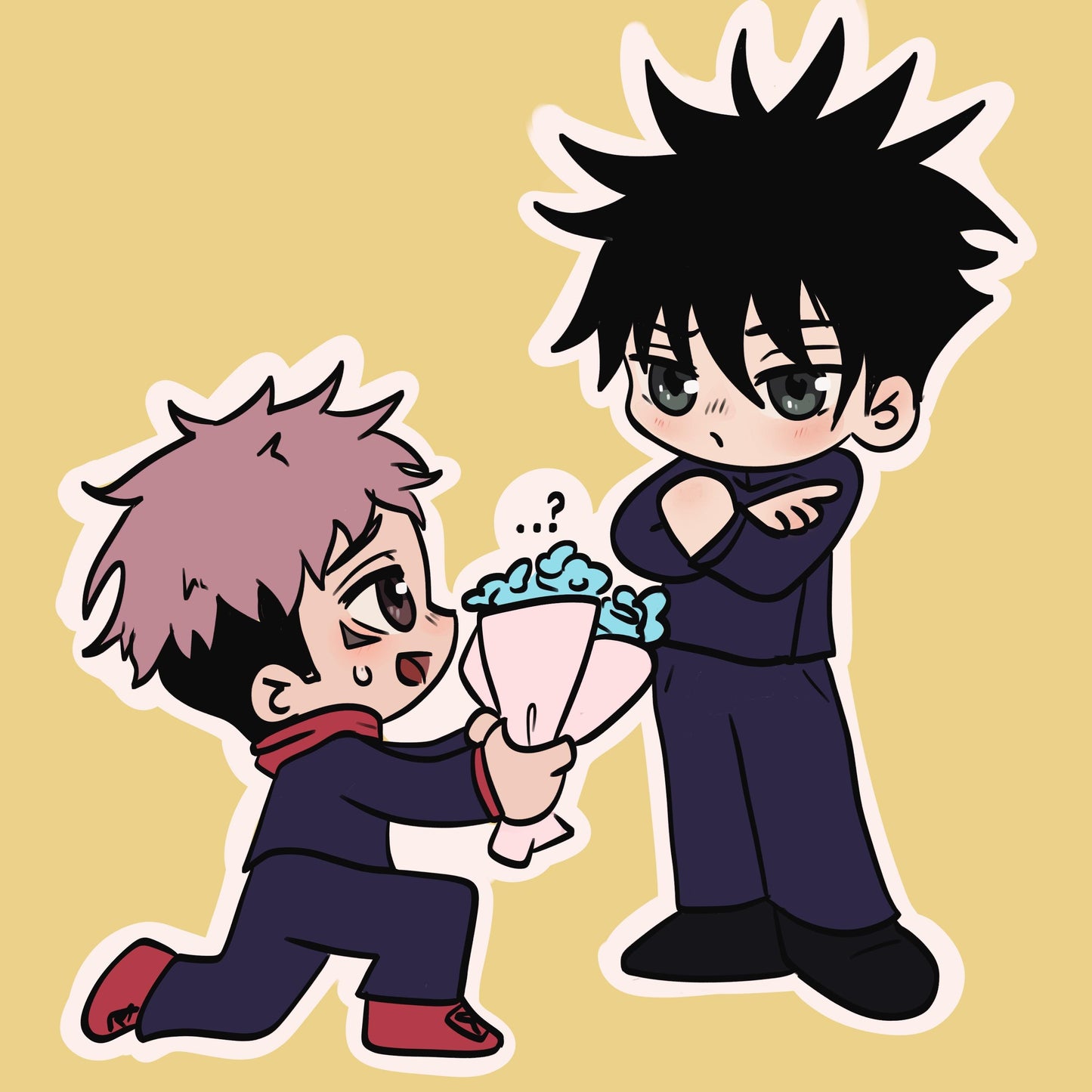 Megumi and Yuji sticker