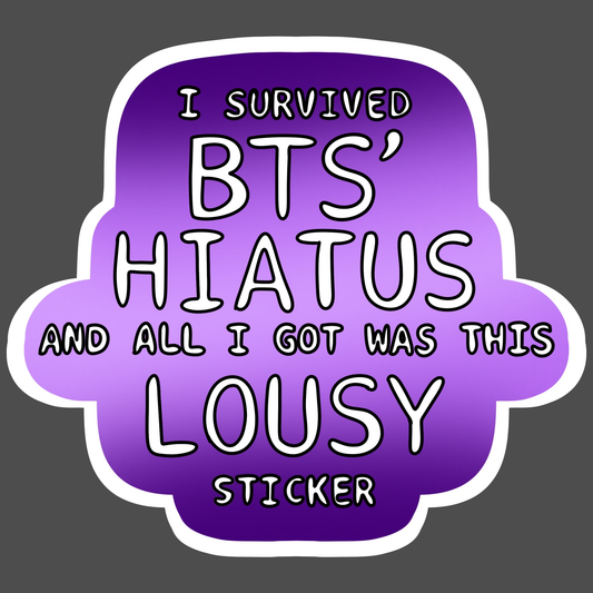 I Survived BTS Sticker